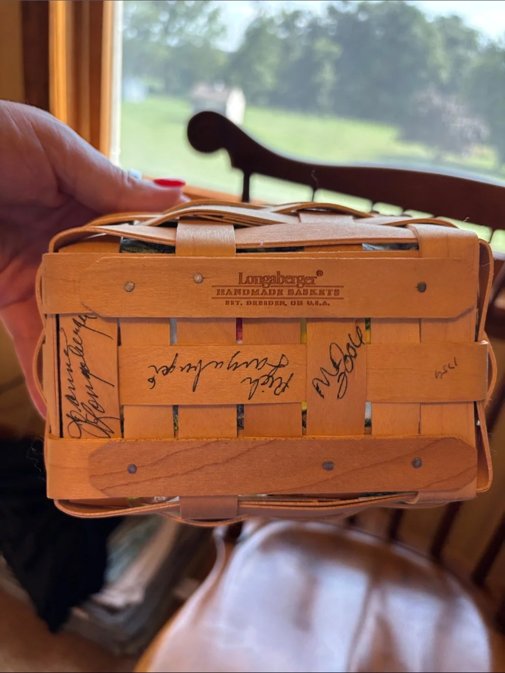 Signed Longaberger John Deere Basket Set
